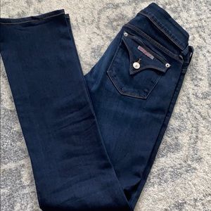 HUDSON JEANS BETH BABY BOOT DARK DENIM STRETCHY 26